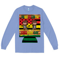 Colony Blue juneteenth freedom day 12 oz can cooler (regular) 2 Long Sleeve Tee - Artiststas