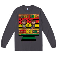 Smoke juneteenth freedom day 12 oz can cooler (regular) 2 Long Sleeve Tee - Artiststas