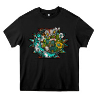 Black aztec moon Heavy Core Tee - SublimationCraftShop