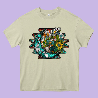 Aztec Moon Heavy Core Tee Designed By Sublimationcraftshop