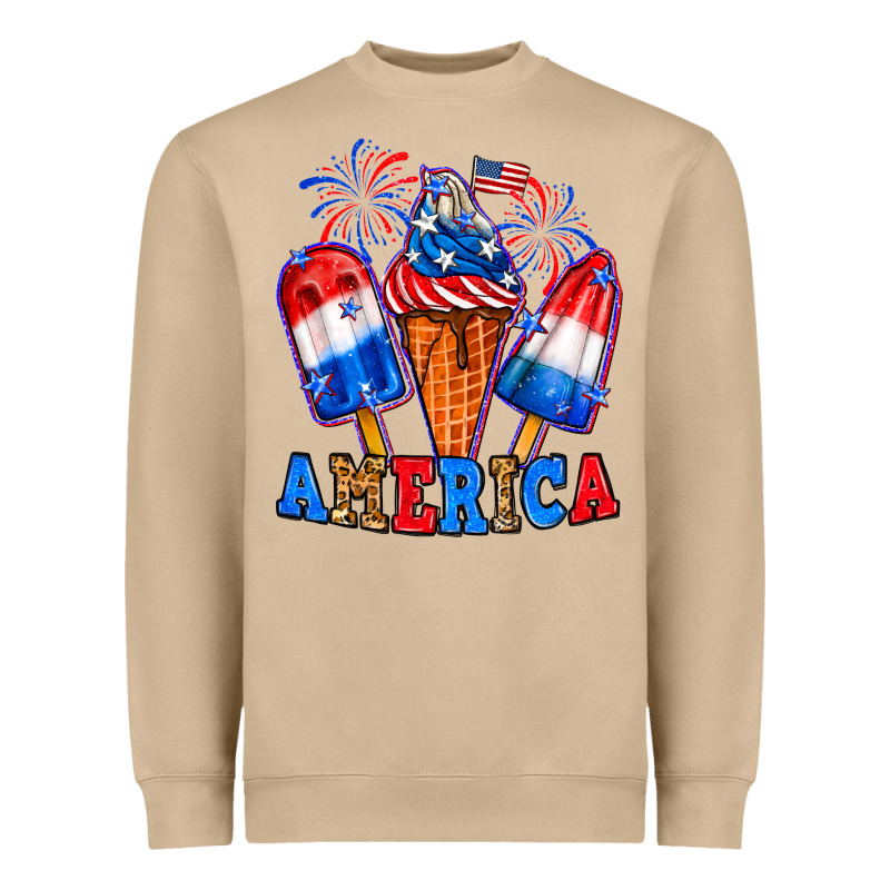 4th Of July America Ice Creams Heavyweight Sweatshirt by Neo Western | Teevron
