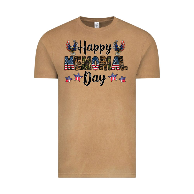 Happy Memorial Day Vintage Tee by CowhideDigitalArt | Teevron