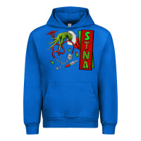 Cobalt Christmas Character Urban Hoodie - NancyCooperArtShop