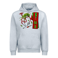Heather Grey Christmas Character Urban Hoodie - NancyCooperArtShop