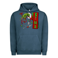 Pigment Midnight Navy Christmas Character Urban Hoodie - NancyCooperArtShop