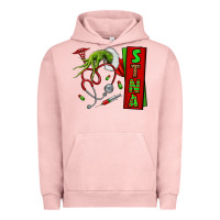 Pigment Salmon Christmas Character Urban Hoodie - NancyCooperArtShop