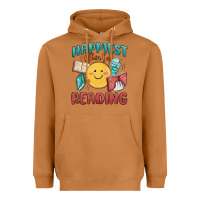 Meerkat happiest when i'm reading Heavyweight Hoodie - MaliasSmallBusiness