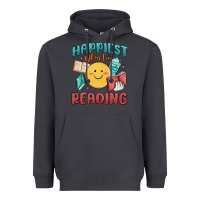 Smoke happiest when i'm reading Heavyweight Hoodie - MaliasSmallBusiness