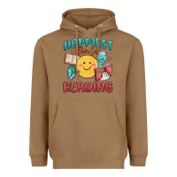 Toasted Coconut happiest when i'm reading Heavyweight Hoodie - MaliasSmallBusiness