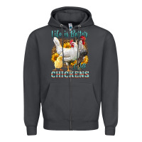 Smoke Western Life Is Better With Chickens Zipper Hoodie - LillyAllenDesigns