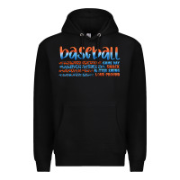 Black vintage baseball Premium Hoodie - Artiststas