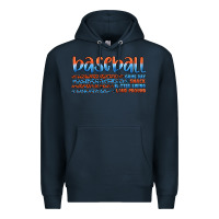 Navy vintage baseball Premium Hoodie - Artiststas