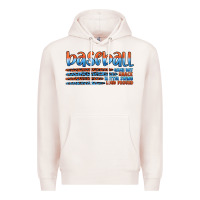 Pale Pink vintage baseball Premium Hoodie - Artiststas