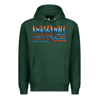 Sports Green vintage baseball Premium Hoodie - Artiststas