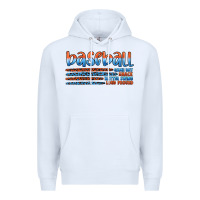 White vintage baseball Premium Hoodie - Artiststas