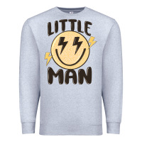 Heather Grey little man Premium Sweatshirt - MaliasSmallBusiness