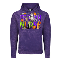 Cloud Purple Halloween Spooky Nurse Vintage Hoodie - texasbilliewilder