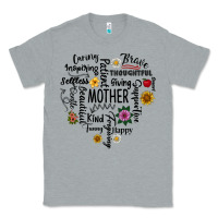 Heather Grey Mother Classic Tee - CowhideDigitalArt