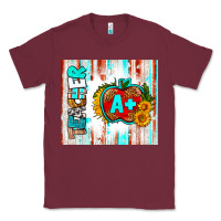 Burgundy teacher a+ tumbler Classic Tee - BundleAndBundleShop