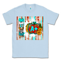 Dusty Blue teacher a+ tumbler Classic Tee - BundleAndBundleShop