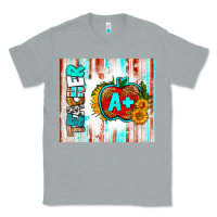 Heather Grey teacher a+ tumbler Classic Tee - BundleAndBundleShop