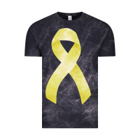 Cloud Black sarcoma or bone cancer ribbon Vintage Tee - FaDigitalArtStudio