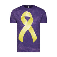 Cloud Purple sarcoma or bone cancer ribbon Vintage Tee - FaDigitalArtStudio