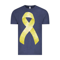 Vintage Denim sarcoma or bone cancer ribbon Vintage Tee - FaDigitalArtStudio