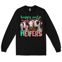Black happy easter heifers Long Sleeve Tee - Jasminsmagicworld