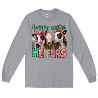 Heather Grey happy easter heifers Long Sleeve Tee - Jasminsmagicworld