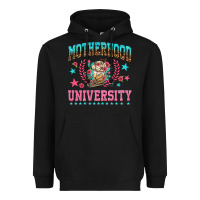 Black motherhood university with coffee Heavyweight Hoodie - NancyCooperArtShop