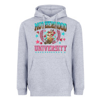 Heather Grey motherhood university with coffee Heavyweight Hoodie - NancyCooperArtShop