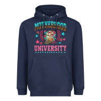 Navy motherhood university with coffee Heavyweight Hoodie - NancyCooperArtShop