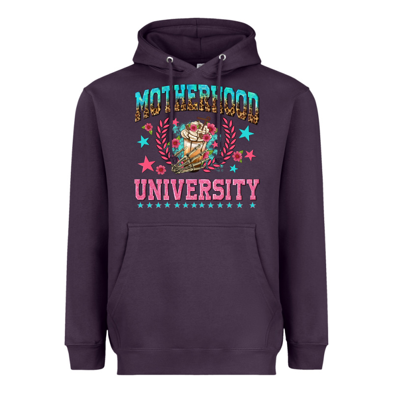 Motherhood University With Coffee Heavyweight Hoodie by NancyCooperArtShop | Teevron