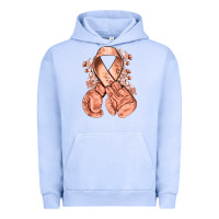 Pigment Grape Ice Uterine Cancer peach ribbon with boxing gloves Urban Hoodie - NancyCooperArtShop