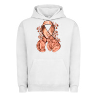 Pigment Lunar Rock Uterine Cancer peach ribbon with boxing gloves Urban Hoodie - NancyCooperArtShop
