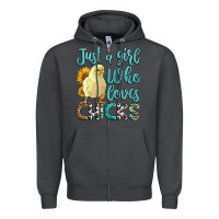 Smoke Western Just A Girl Who loves Chicks Zipper Hoodie - LillyAllenDesigns