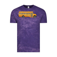Cloud Purple school bus Vintage Tee - FaDigitalArtStudio