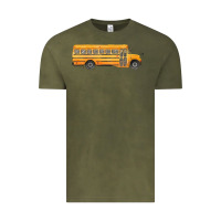 Vintage Olive school bus Vintage Tee - FaDigitalArtStudio