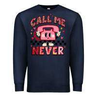 Navy call me never Premium Sweatshirt - MaliasSmallBusiness