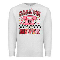 Oatmeal Heather call me never Premium Sweatshirt - MaliasSmallBusiness