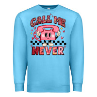 Ocean Blue call me never Premium Sweatshirt - MaliasSmallBusiness