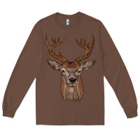 Chestnut deer Long Sleeve Tee - JahusDesignShop