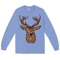 Colony Blue deer Long Sleeve Tee - JahusDesignShop