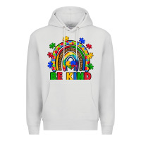 Dove Grey autism awareness rainbow Premium Hoodie - Artiststas