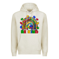 Oatmeal Heather autism awareness rainbow Premium Hoodie - Artiststas