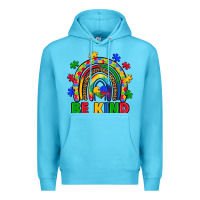Ocean Blue autism awareness rainbow Premium Hoodie - Artiststas