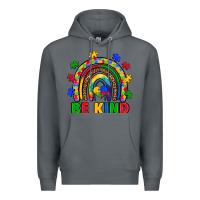 Rock autism awareness rainbow Premium Hoodie - Artiststas