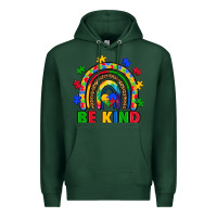 Sports Green autism awareness rainbow Premium Hoodie - Artiststas