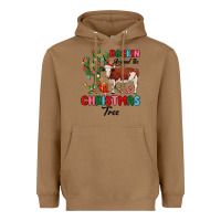 Toasted Coconut rockin around the christmas tree Heavyweight Hoodie - MaliasSmallBusiness